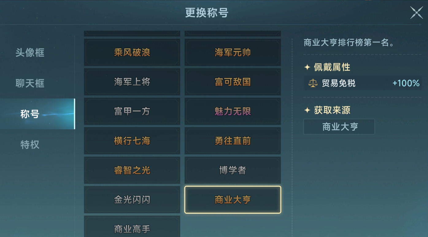 《大航海时代：传说》商业大亨一星商品攻略