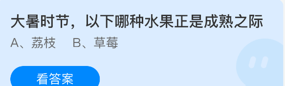 大暑时节以下哪种水果正是成熟之际