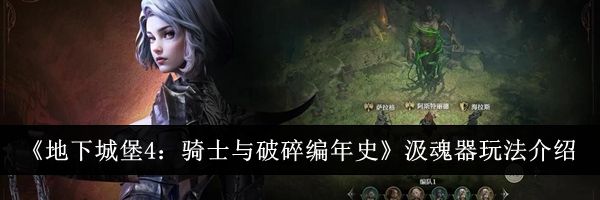 《地下城堡4：骑士与破碎编年史》汲魂器玩法介绍