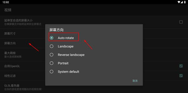 gba模拟器横屏模式设置