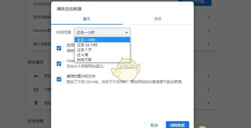《谷歌浏览器》清除缓存数据方法
