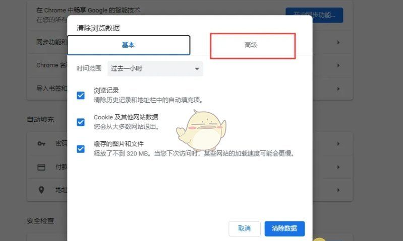 《谷歌浏览器》清除缓存数据方法