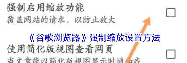 《谷歌浏览器》强制缩放设置方法