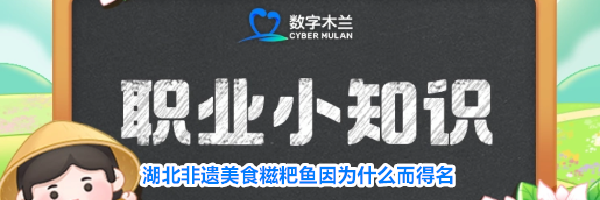 湖北非遗美食糍粑鱼因为什么而得名