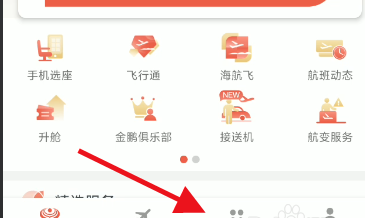 海南航空app航班动态查询方法