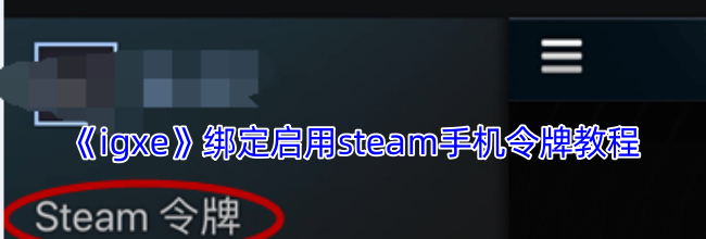 《igxe》绑定启用steam手机令牌教程