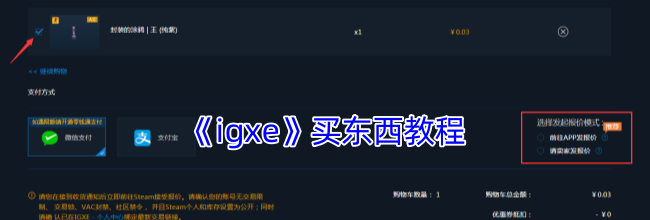《igxe》买东西教程