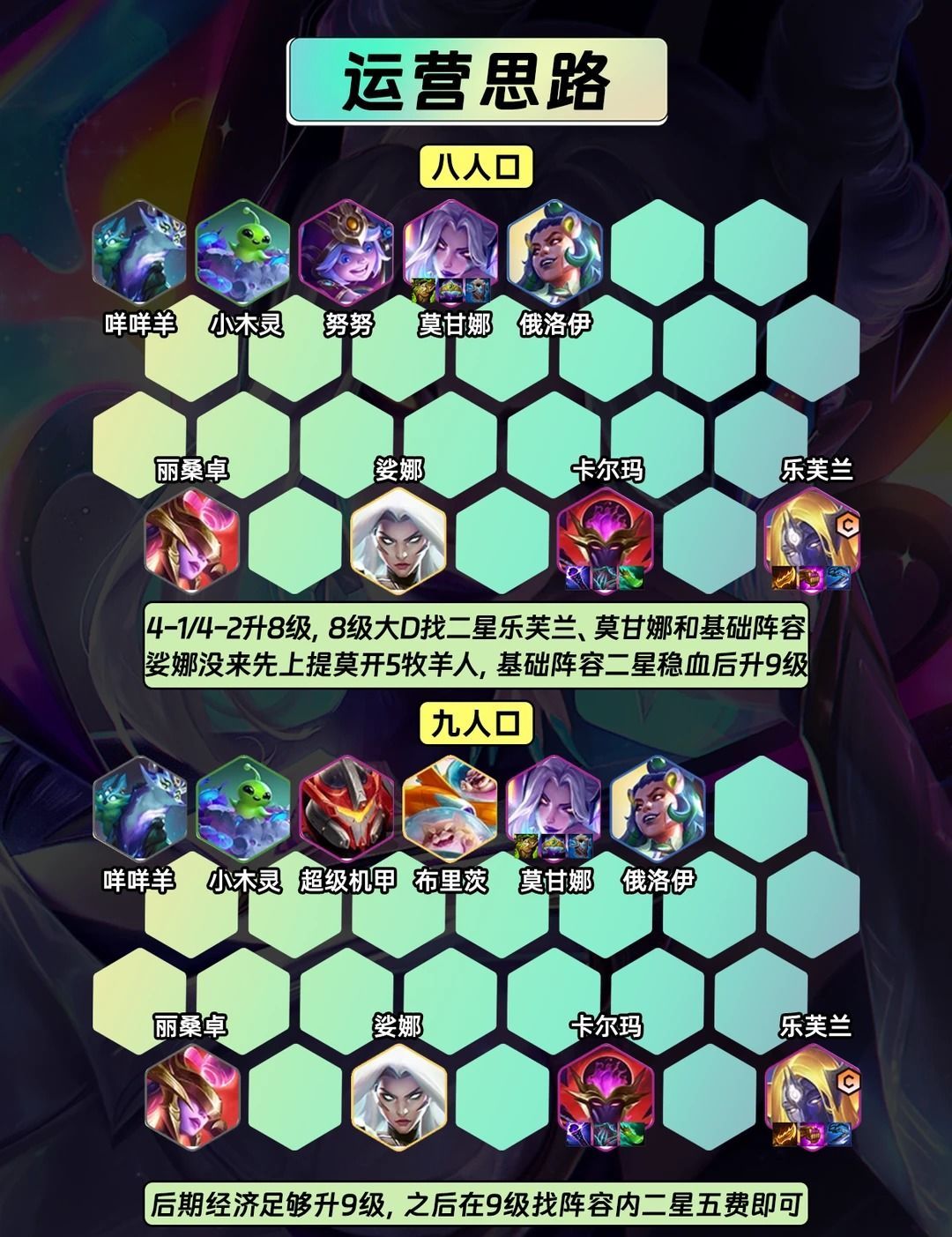 金铲铲之战牧羊人妖姬莫甘娜攻略