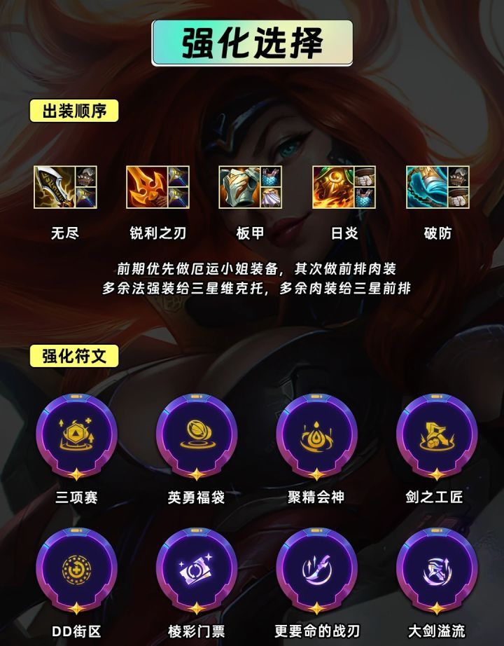 金铲铲之战神谕女枪维克托运营思路