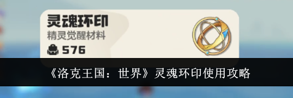 《洛克王国：世界》灵魂环印使用攻略