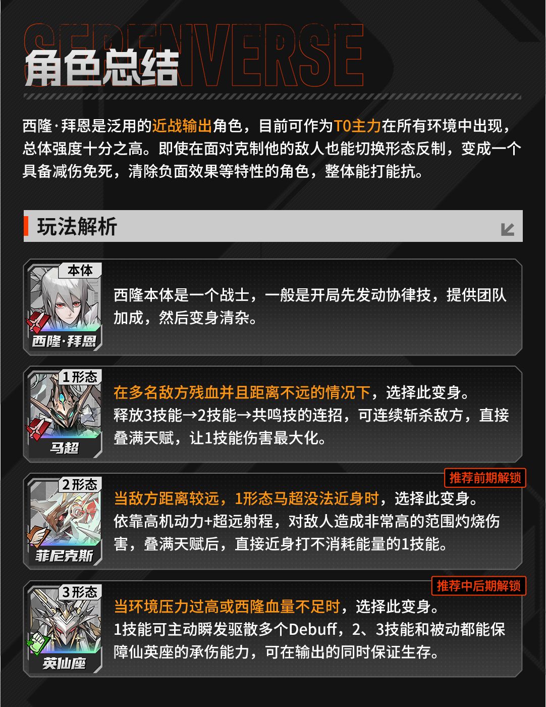 《晴空之下》西隆拜恩玩法攻略