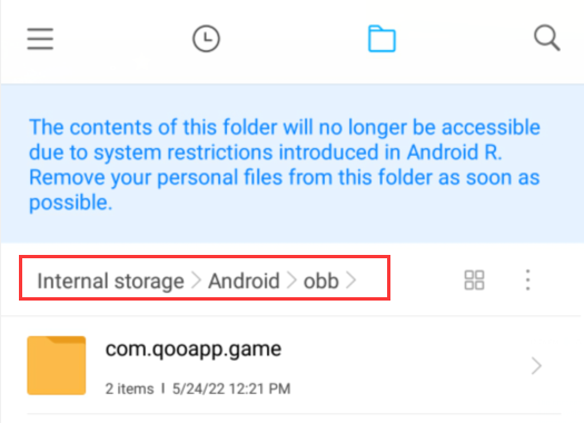 QooApp安装含有数据包的游戏方法