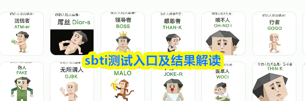 sbti测试入口及结果解读