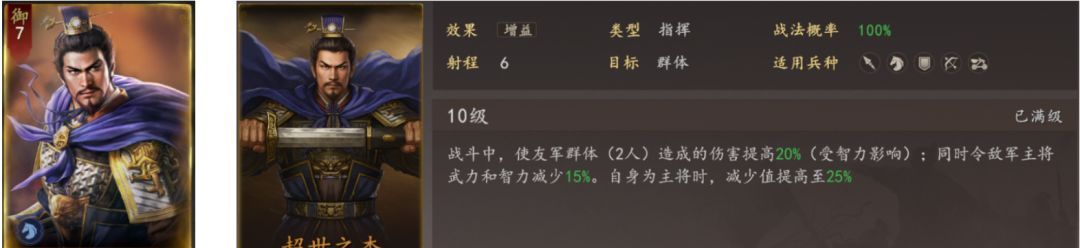 三国志：王道天下常用名将兵种及战法推荐