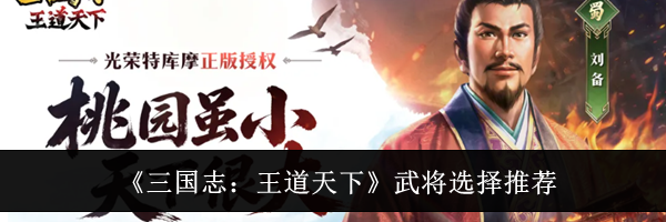 《三国志:王道天下》武将选择推荐