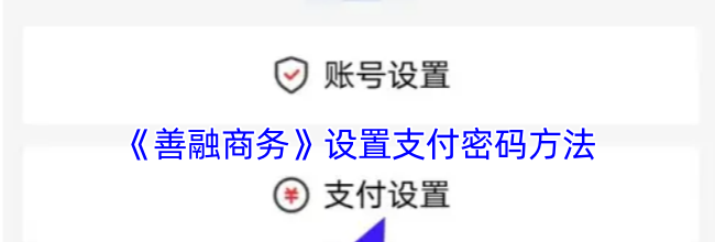 《善融商务》设置支付密码方法