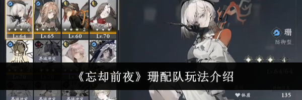 《忘却前夜》珊配队玩法介绍