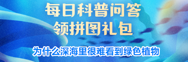 为什么深海里很难看到绿色植物