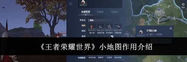 《王者荣耀世界》小地图作用介绍