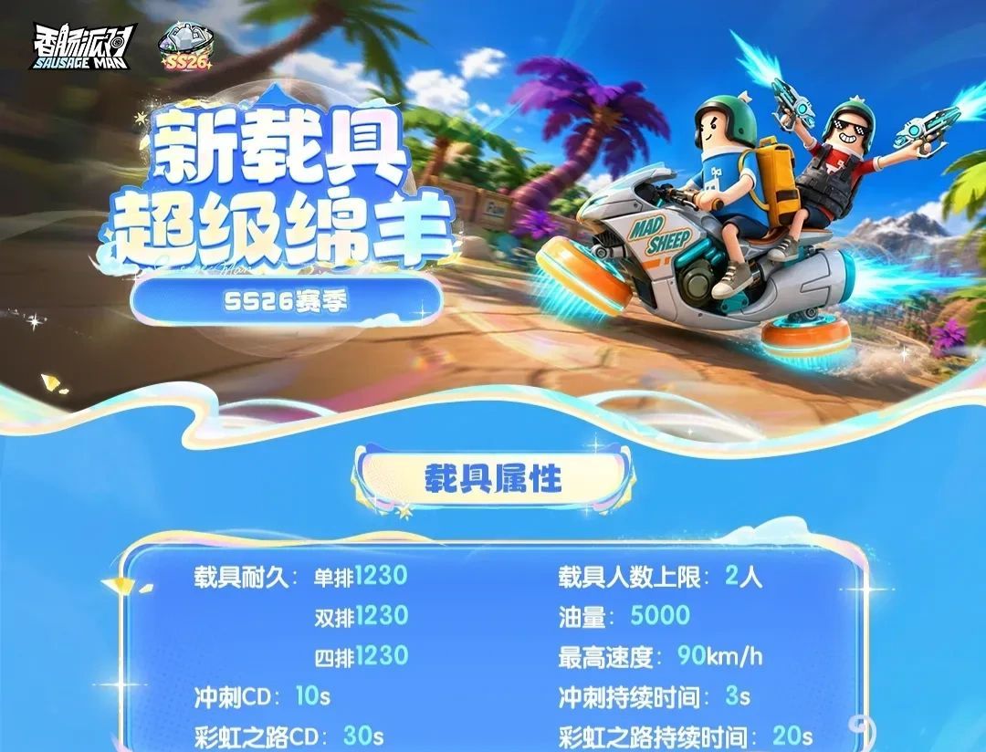 香肠派对载具超级绵羊解析