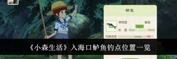 《小森生活》入海口鲈鱼钓点位置一览