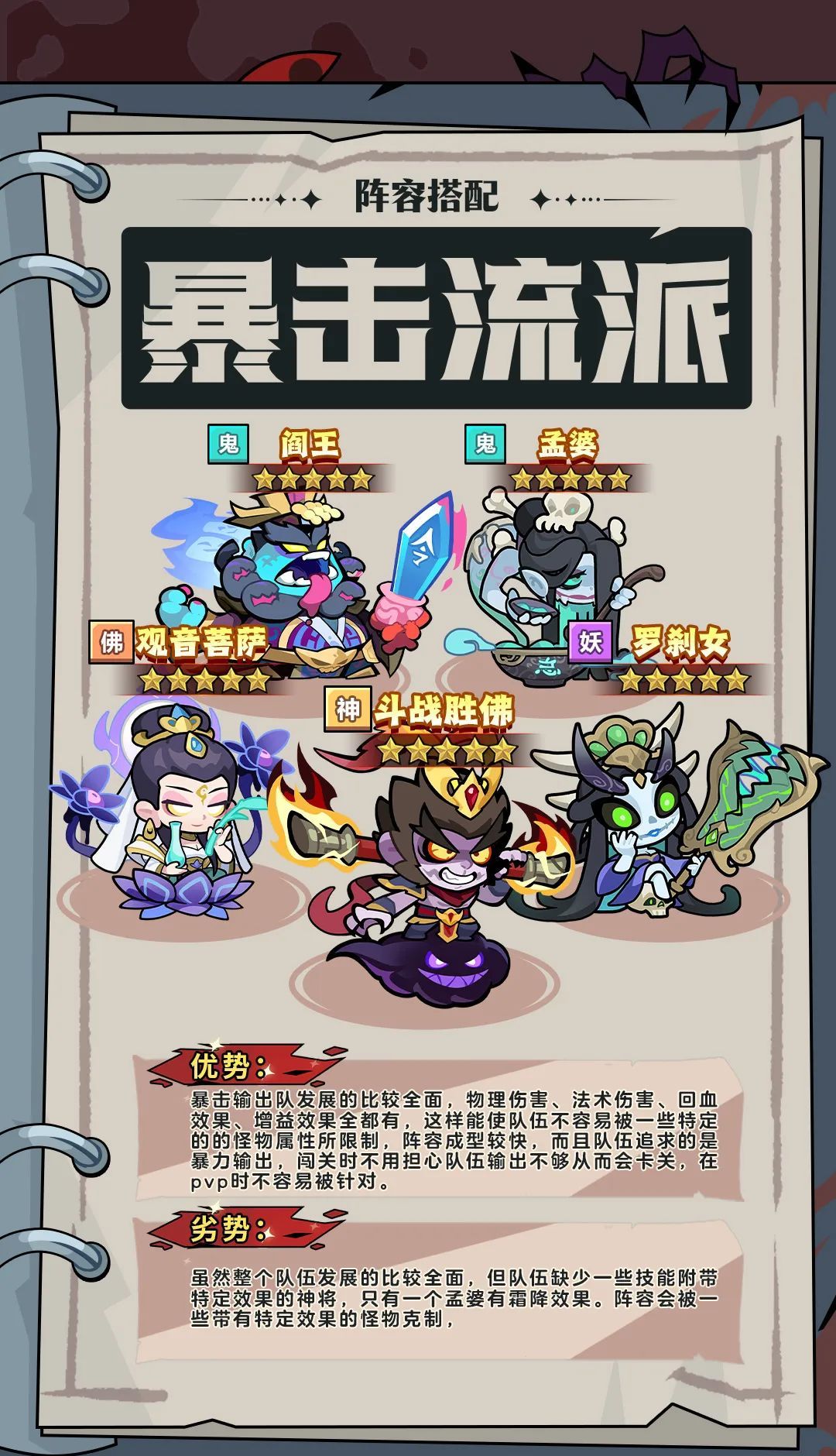 妖怪金手指暴击队阵容搭配攻略