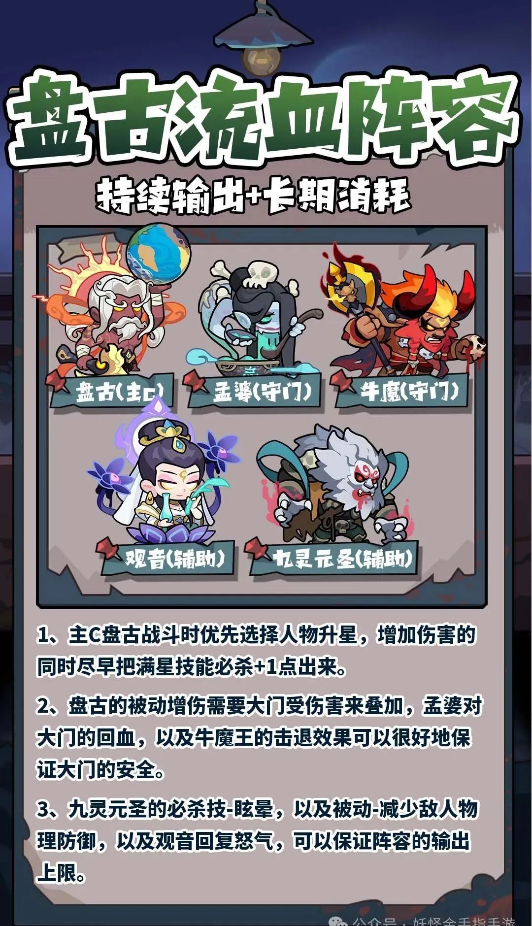 妖怪金手指流血队阵容搭配攻略