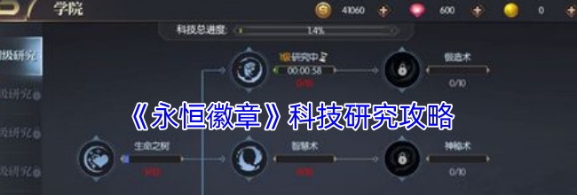 《永恒徽章》科技研究攻略