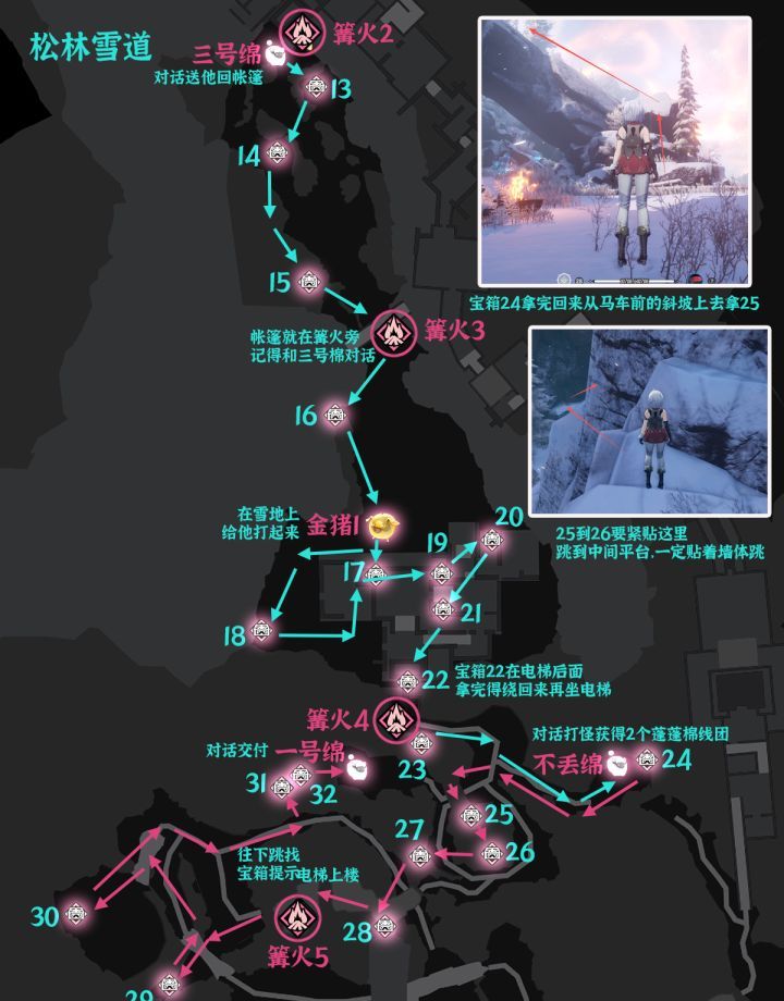 异环V1.2牛奶雪冰山收集汇总
