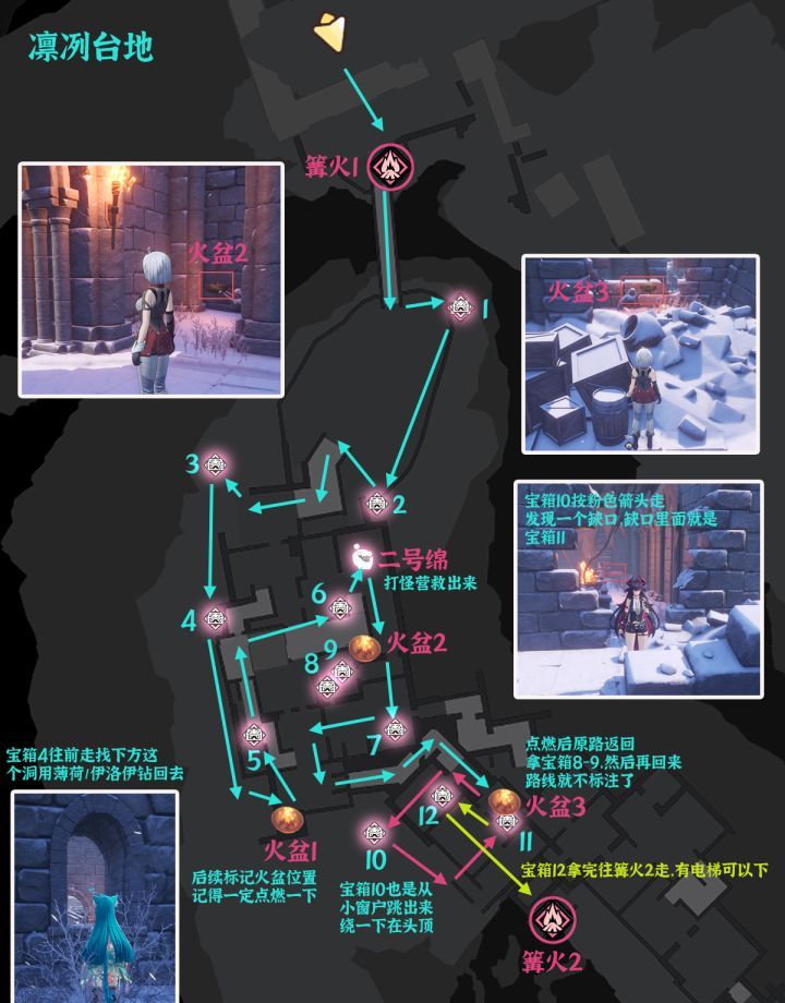 异环V1.2牛奶雪冰山收集汇总