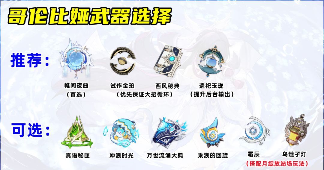 原神哥伦比娅养成攻略