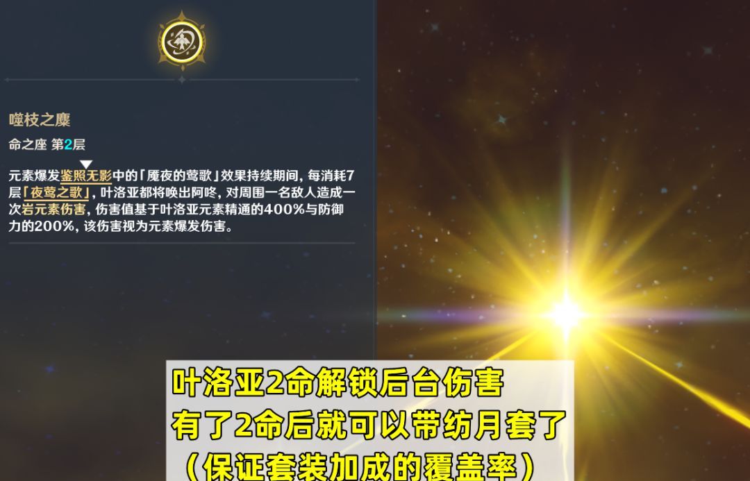 原神叶洛亚装备搭配推荐