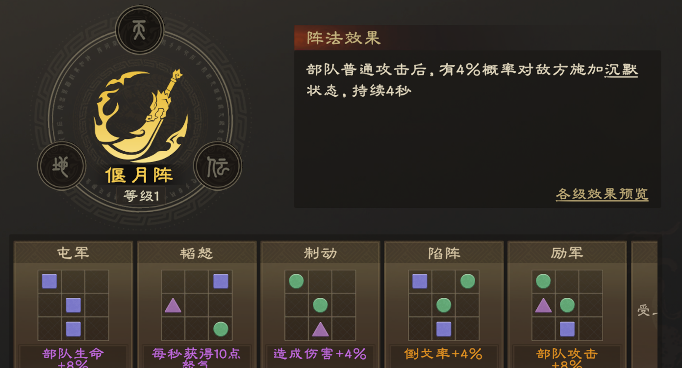 偃武阵法系统详解