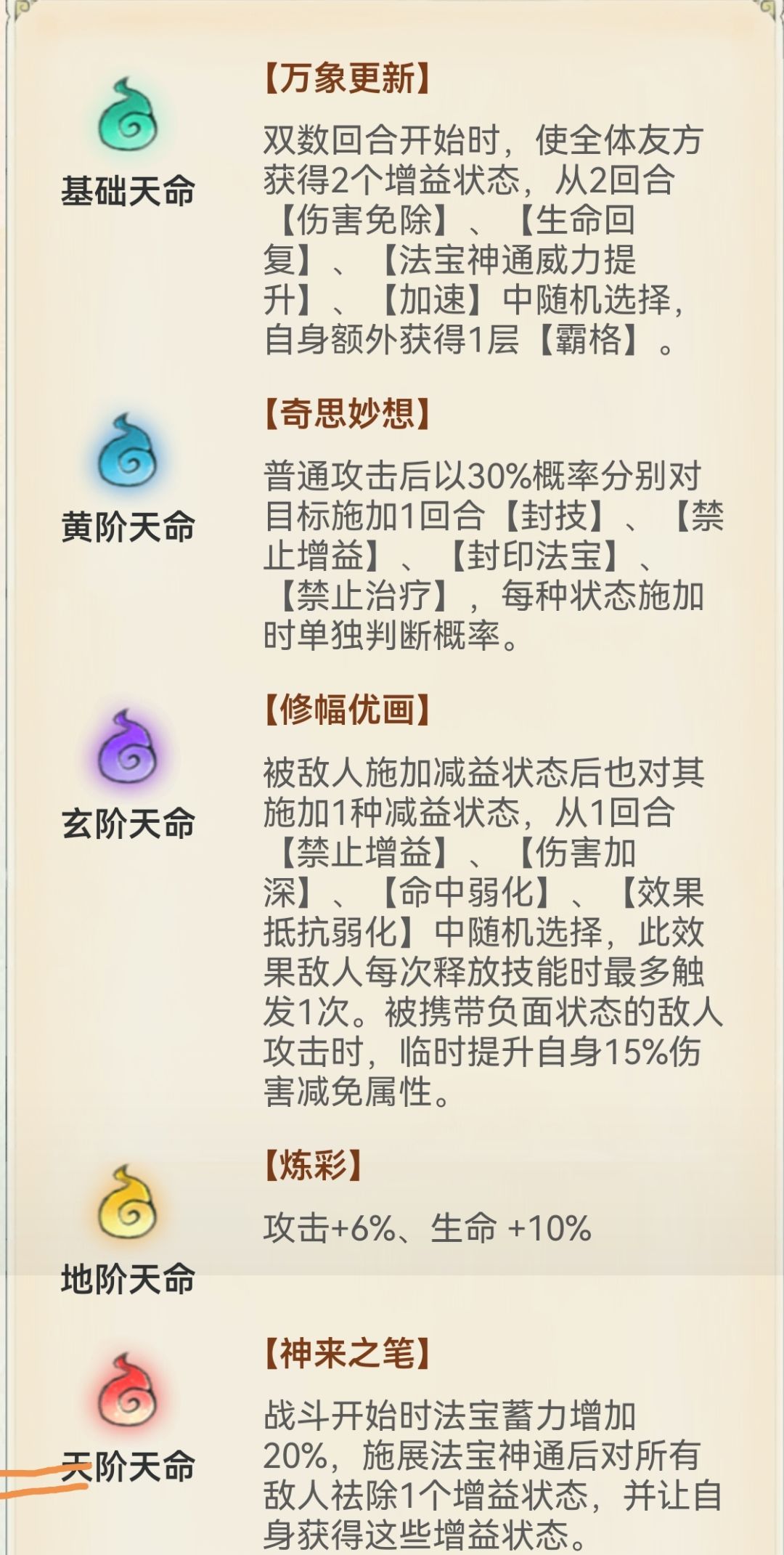 《最强祖师》墨锦天命系统解析