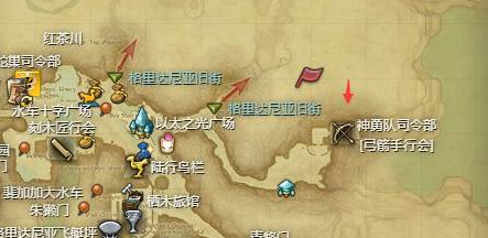 《最终幻想14：水晶世界》弓箭手行会位置介绍