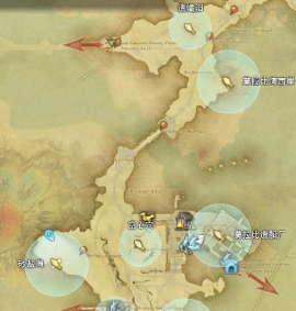 《最终幻想14：水晶世界》渔场分布地图一览